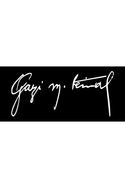 3M Gazi Mustafa Kemal Atatürk Imza Sticker
