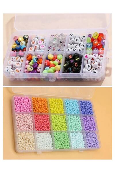 RLX BUJİTERİ مجموعة خرز الرمل وخرز الحروف، مجموعة كاملة - مجموعة خرز ممتعة