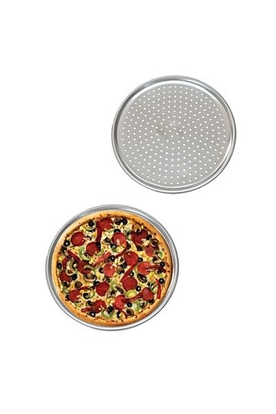 Reoona Perforated Pizza Tray Lahmacun Pita Tray 28 Cm