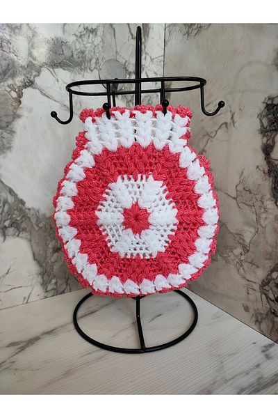 mbmh made by may hand Hand Knitted Bath Washcloth Dowry Washcloth Madebymyhand
