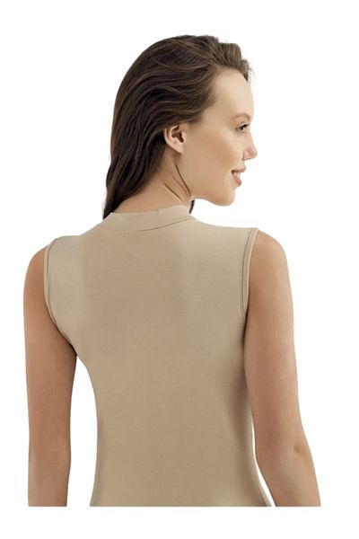 mellie Women's Turtleneck Sleeveless Lycra Athlete