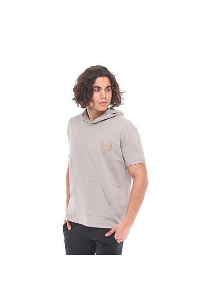 raru Φούτερ Neptune Grey με κοντό μανίκι Spqr