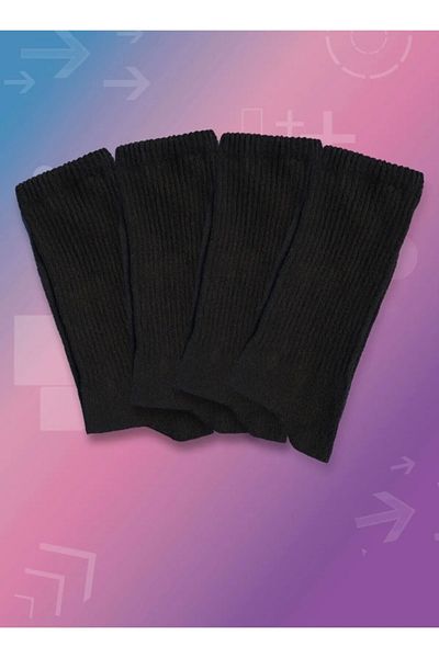footmania Σετ 4 ζευγαριών Unisex μονόχρωμες αθλητικές κάλτσες