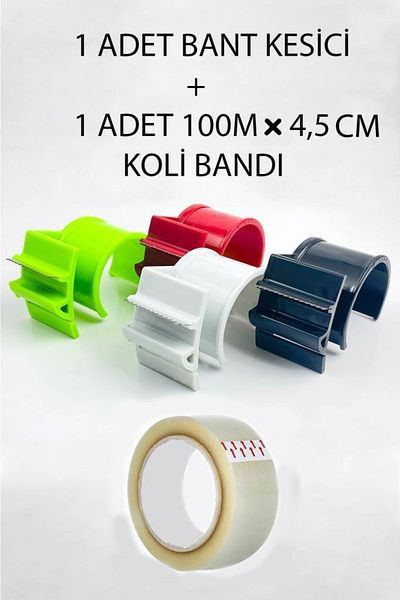 Tiesa Home Plastic Box Tape Cutting Machine & Box Tape 100m×4.5cm & Tape Cutter Tape Cutting Tool