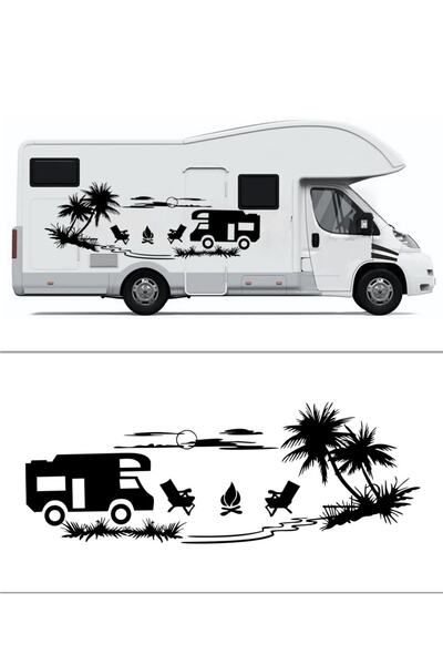 Melek Pazarı ملصق قافلة سحب المناظر الطبيعية لغروب الشمس مقاس 90 × 32 سم