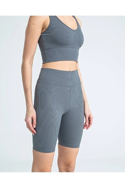 manolyabutik Rebrasto Ženske sportske šortseve sa visokim strukom