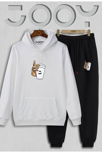 Jooy Company Bardak Design Bottom - Top Σετ φόρμας από βαμβακερή χτενισμένη κλωστή