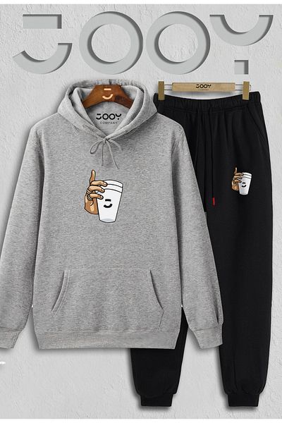 Jooy Company Bardak Design Bottom - Top Σετ φόρμας από βαμβακερή χτενισμένη κλωστή