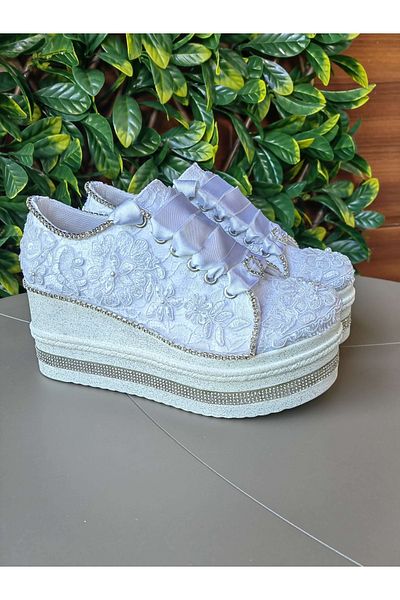 Ayakkabı Tutkusu Stilo ® Pantofi de mireasa Toc cu pană 8cm Stil confortabil Calitate Nou