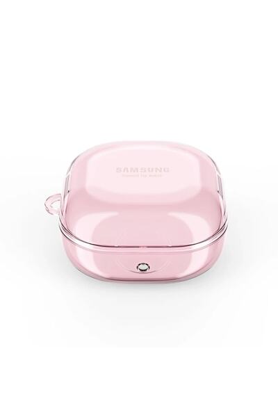 Microsonic Samsung Uyumlu Samsung Galaxy Buds Pro Kılıf Askı Aparatlı Tranparan Silikon Pembe Belirtilmemiş 6