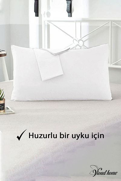 Vionel Home Βαμβακερή Μαξιλαροθήκη 2 τεμαχίων 50x70 εκ. Απλό Λευκό