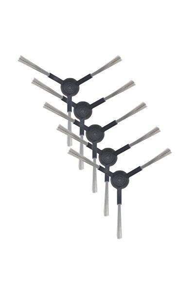 Parmis Viomi Mijiastyj02ym V2 Pro V3 - Aspirator robot inteligent, perie laterală neagră, 5 bucăți