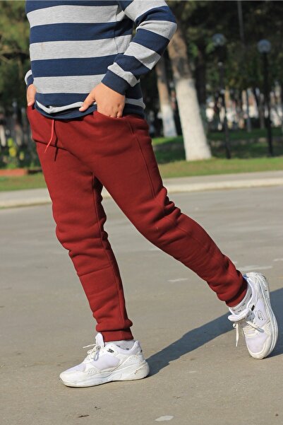 Çiggo Kids Unisex Jogger 3ip ίσιο παντελόνι φούτερ με τσέπες και φλις εσωτερικά