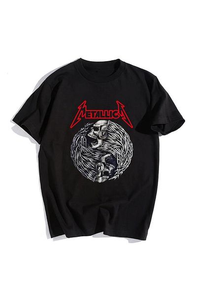 Touz Metallica Black Unisex Oversize T-shirt - My Vision Rock Series
