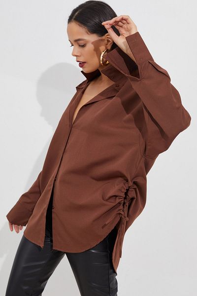 Cool & Sexy Shirt - Brown - Oversize