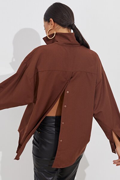Cool & Sexy Shirt - Brown - Oversize