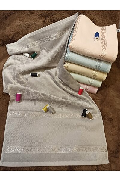 ŞENER HOME 6-штучний набір кольорових оксамитових рушників для кухні з проміжками для вишивання, розмір 30x50