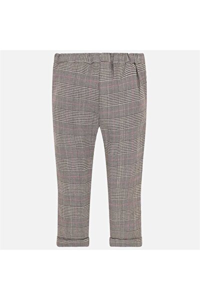 MAYORAL Kahverengi Kız Çocuk Ekose Kumaş Pantolon