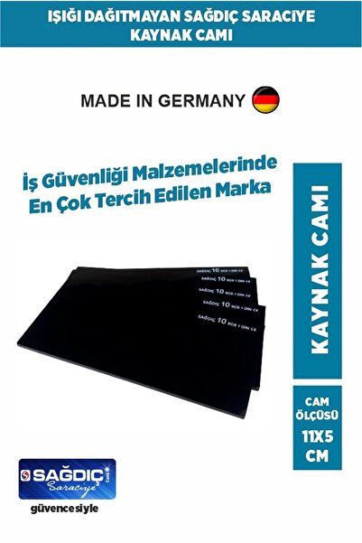 Sağdıç Saraciye Athermal Muadili Kaynak Camı -10 Adet 10 Numara