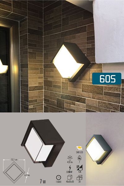 Gökyüzü Panel Modern, 12w Daylight Led Wall Lighting, Led Sconce, Decorative Sconce, Ip65, Natural Wall Lights