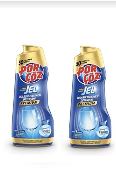 Porçöz Bulaşık Makinesi Deterjanı Jel Premium 900ml X 2