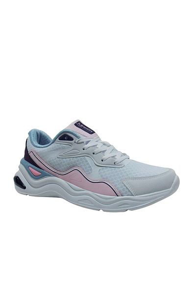 Kinetix White Pink Sneakers Lace-Up Sports Shoes
