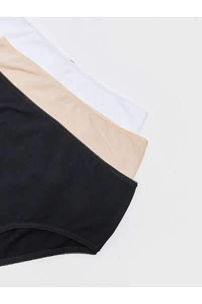 LC Waikiki Lcw Dream High Waist Plain Women's Panties 3 Pack