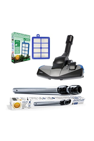 Parmis Συμβατό με Philips FC 9912 Marathon Ultimate Vacuum Cleaner Triactive απορροφητικό ακροφύσιο δαπέδου Φίλτρο Hepa από χαλύβδινο σωλήνα