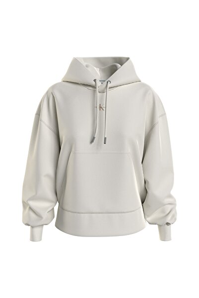 Calvin Klein Jeans Dámská mikina s kapucí a výstřihem s bílým blokem - J20J 220434 Ybi