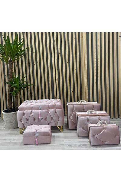 Duru Çeyiz Sandıkları Babil Düğün Çeyiz Sandık 5li Dügün Paketi