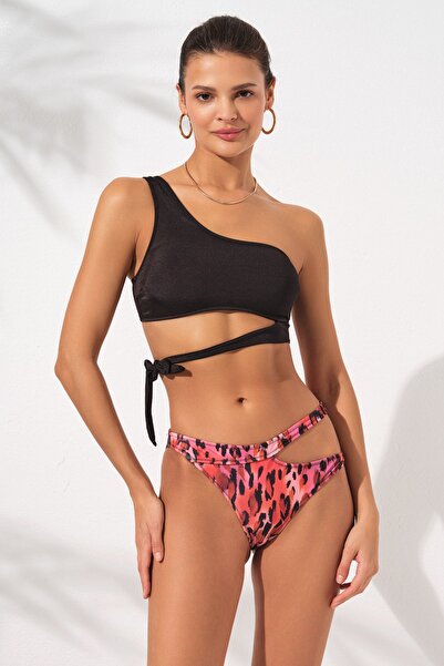 Pierre Cardin Iconic Tek Omuz Bağlamalı Bikini Takım Blush 231227-d