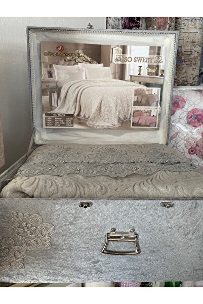 CEMRE CEYİZ Çift Kişilik Çeyizlik Battaniye Takımı