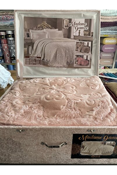 CEMRE CEYİZ Çift Kişilik Çeyizlik Battaniye Takımı