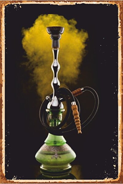 Hayat Poster Ρετρό ξύλινη αφίσα με καπνό ναργιλέ