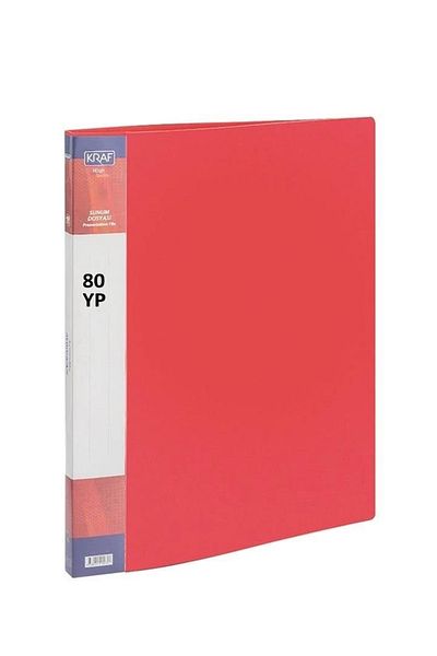 Noki 10 Pieces of Kraf 80 Sheets Presentation File Red