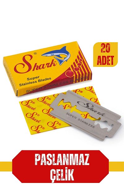 Transformacion Ξυράφι ξυρίσματος Shark 20 τεμαχίων από ανοξείδωτο ατσάλι