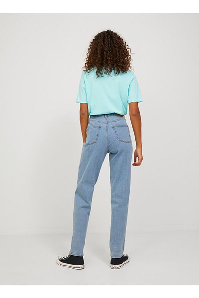 JJXX Pantaloni albaștri Mom Fit pentru femei cu talie înaltă - 12227293   Dimensiune: 29-32