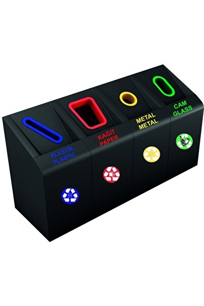 Arı Metal 1878 Geridönüşüm Seti 4 Lü Boyalı Dekoratif Kapak