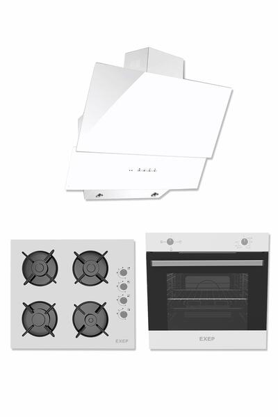 Exep Smart Beyaz 3 Lü Ankastre Set (ed402-eo320-ef200)