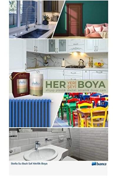 Bianca Stella Su Bazlı Saf Akrilik Boya 0.5 Lt