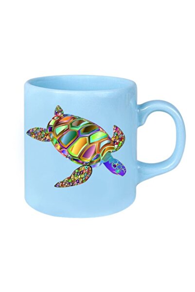 LADİJİTAL BASKI ÇÖZÜMLERİ كوب بطبعة سلحفاة ملونة