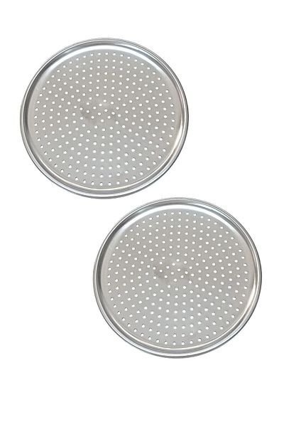 Reoona Perforated Pizza Tray Lahmacun Pita Tray 32cm 2 Pieces
