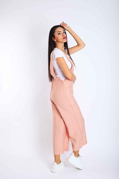 Blues Outlet Women's Front Back V Jumpsuit-powder