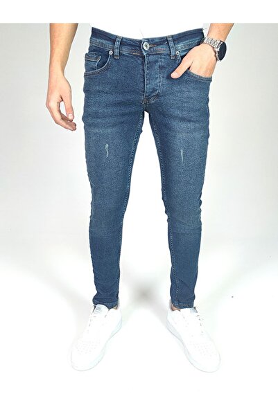 jean black Πράσινο μπλε ανδρικό τζιν παντελόνι Skinny Fit Jean ελαστικό ύφασμ...
