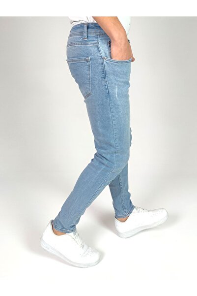 Jeanblack Ανδρικά τζιν Ice Blue Skinny Fit Jeans Lycra στενά νύχια