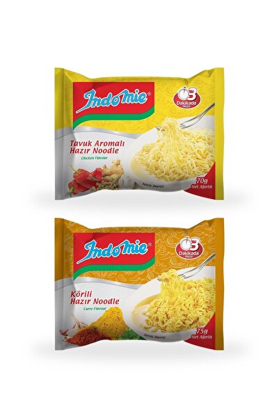 İndomie Indomie 40'lı Mix (tavuk - Köri) Hazır Noodle Paket