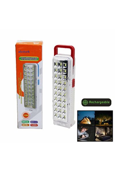 abnturk 30 Smd Led Şarjlı Işıldak Fener 25 cm Acil Durum Işığı