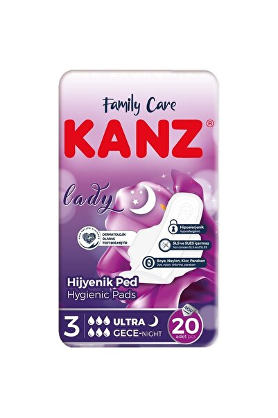 Kanz Hijyenik Ped Ultra Gece