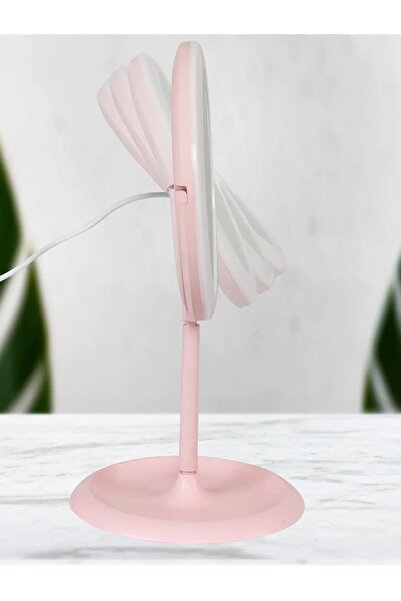 Riddex Dokunmatik Led Işıklı Usb Li Yuvarlak Masa Üstü Makyaj Aynası Güzellik...