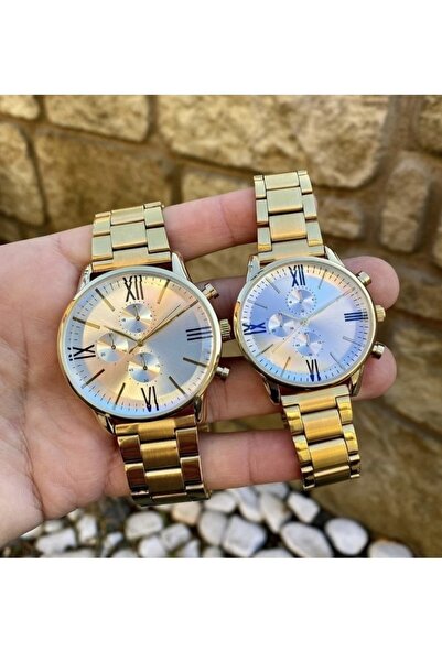 SPOLO SET Spolo Çelik Kordon Çift Kombin Saati